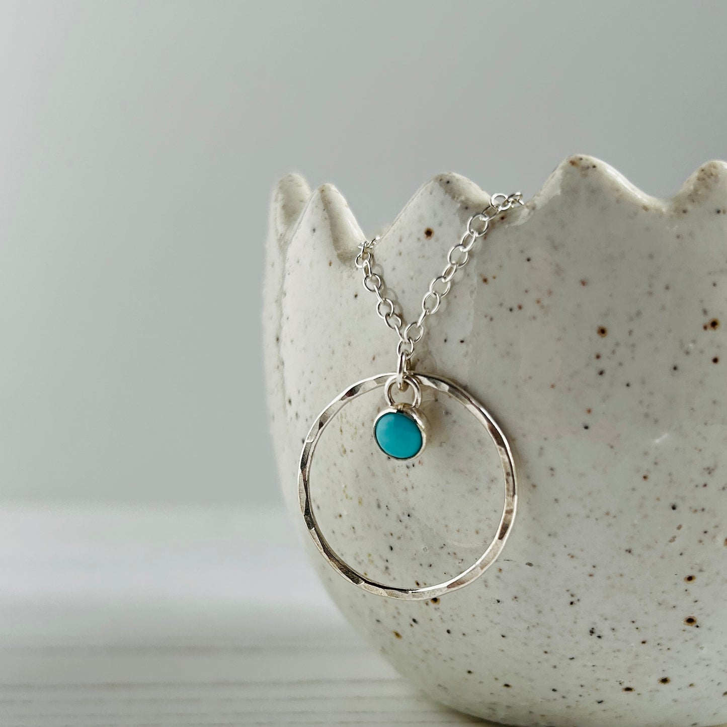 Silver framed Turquoise necklace