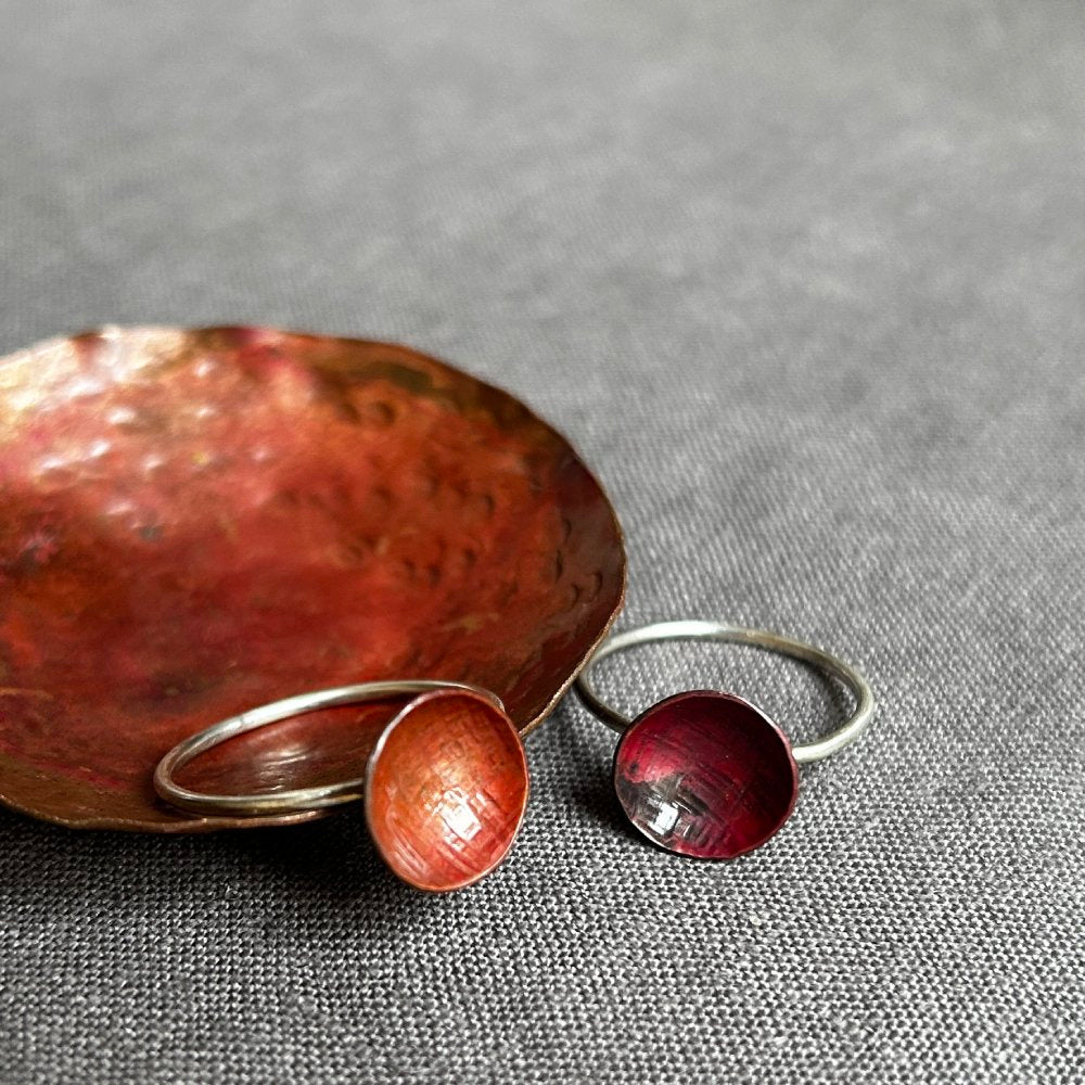 Copper circle ring