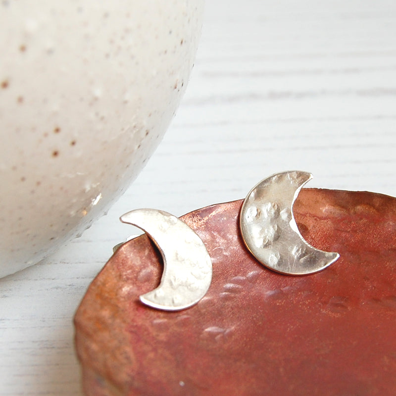 Crescent Moon studs