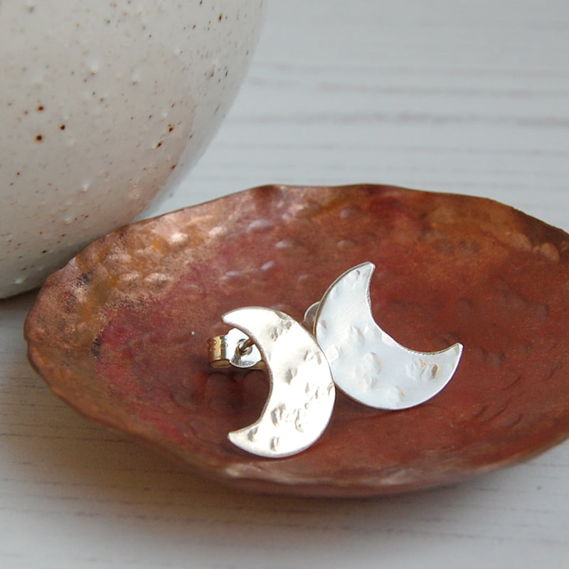 Crescent Moon studs