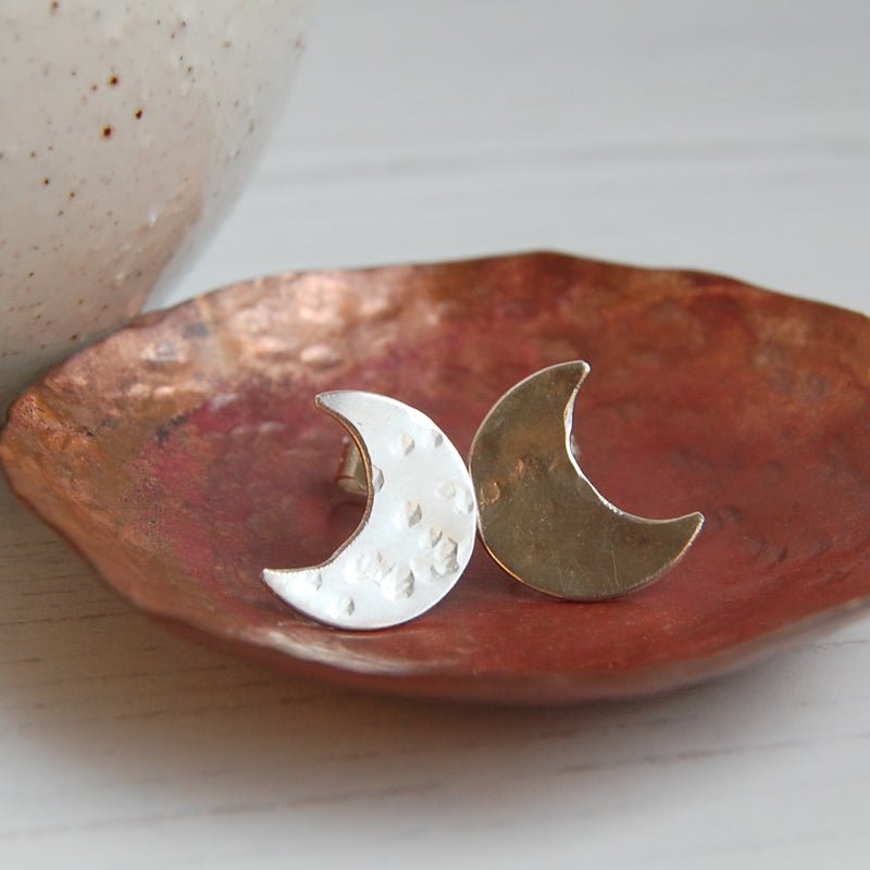 Crescent Moon studs