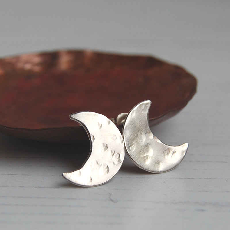 Crescent Moon studs