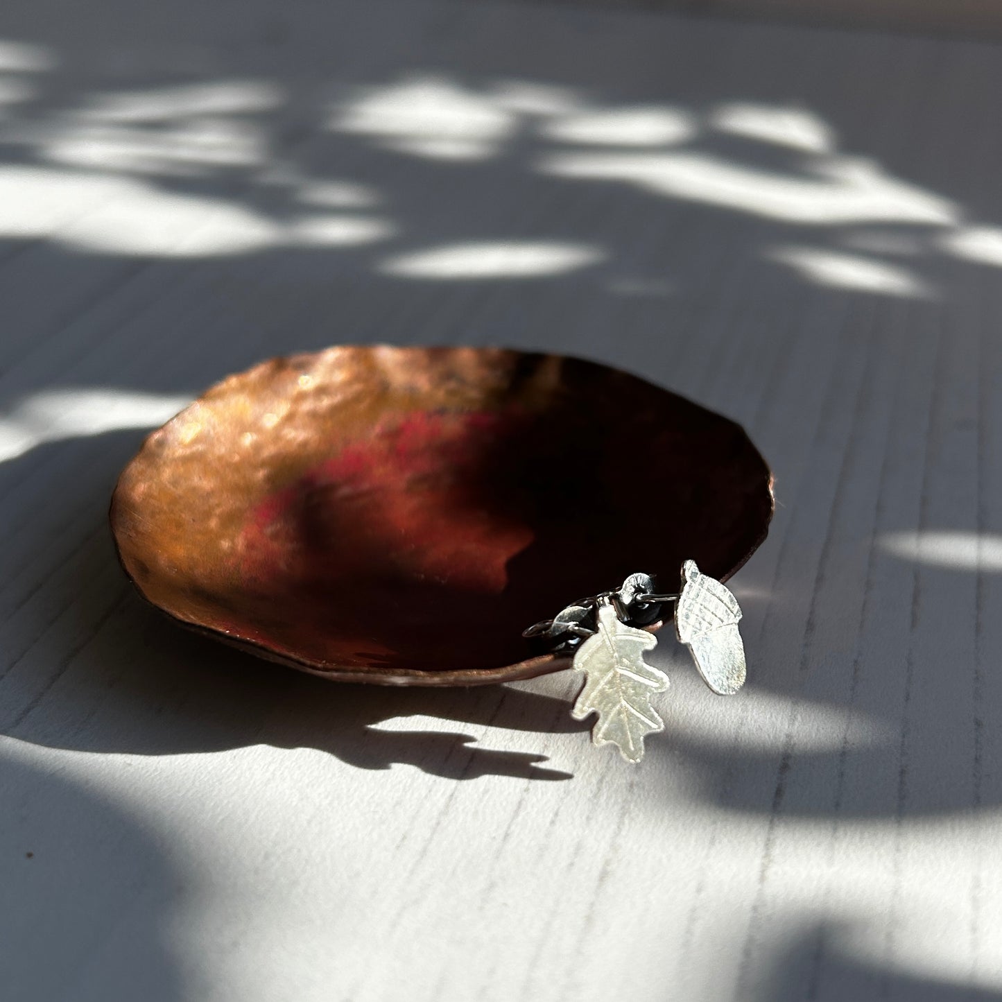 Acorn and Oak leaf studs