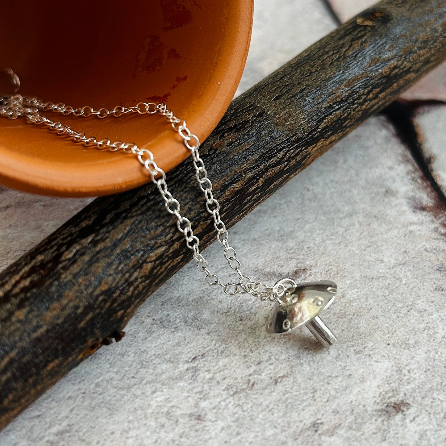 Toadstool pendant