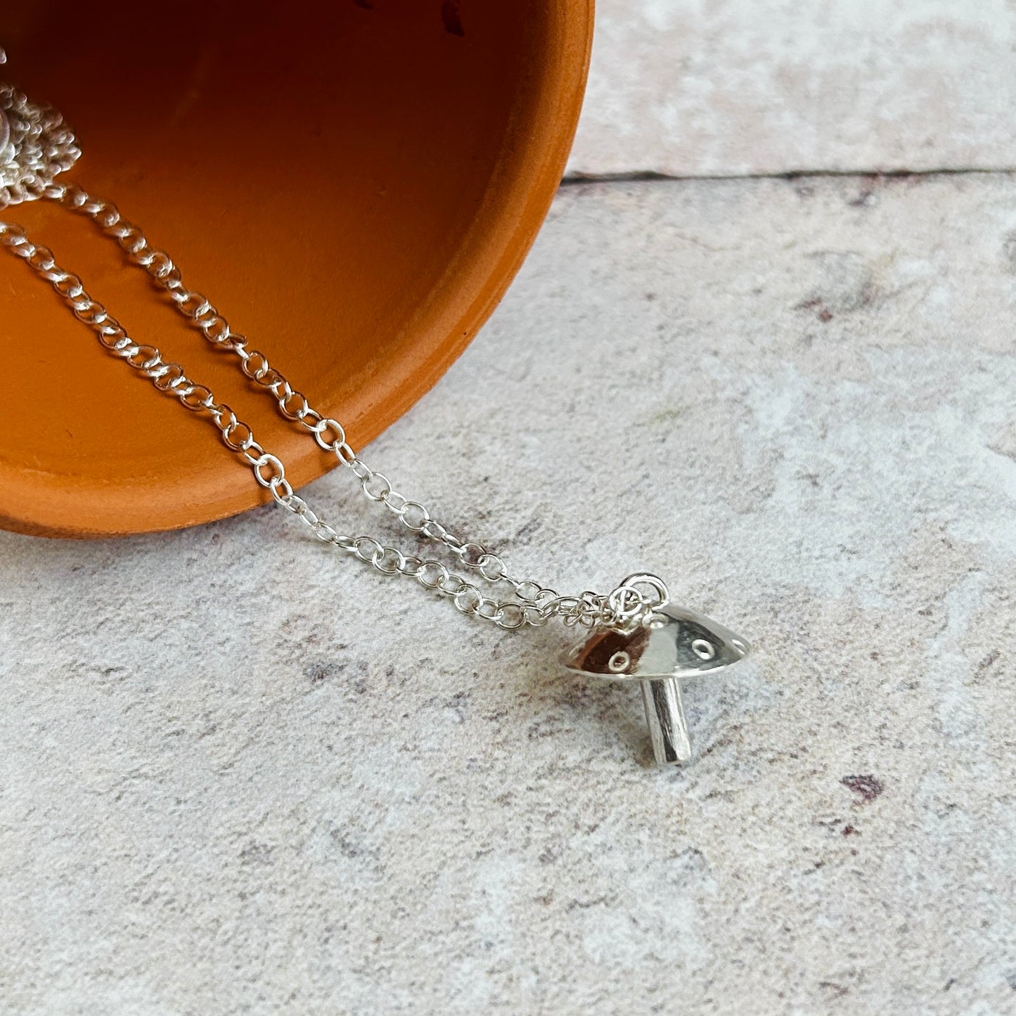 Toadstool pendant