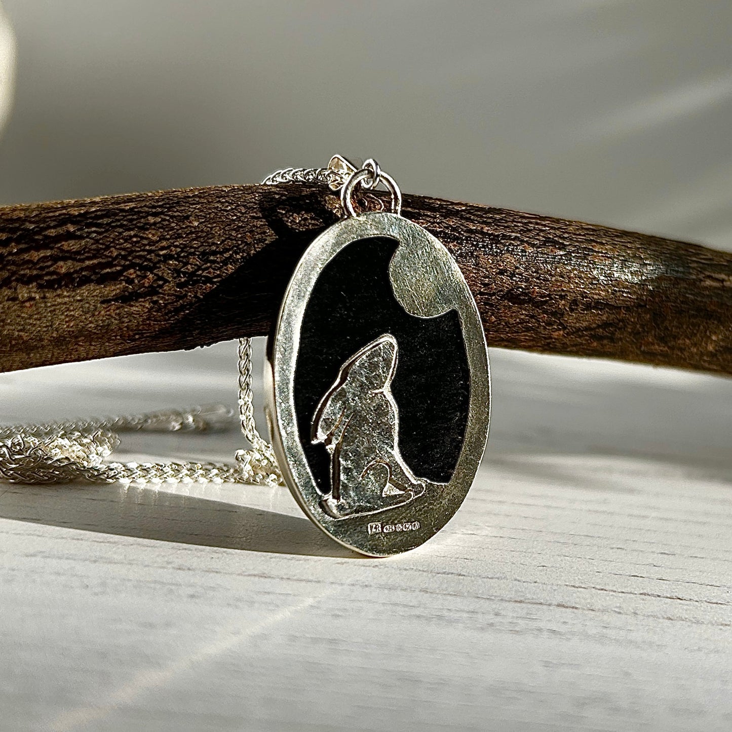 Iolite and Hare necklace