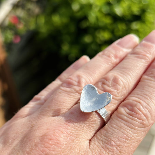 Large heart ring