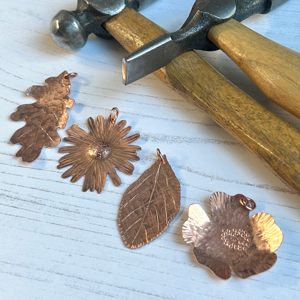 Copper botanical pendant workshop