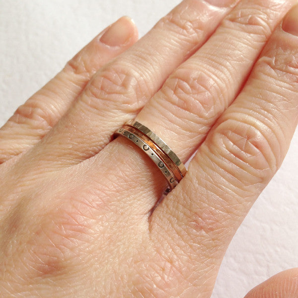 Thin copper deals ring